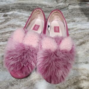UGG Pink Fluffy Slippers